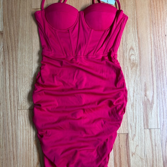 NWT Red Corset Mini Dress xs! - Picture 11 of 11